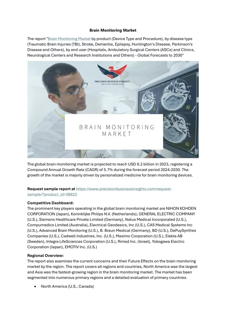 brain monitoring market