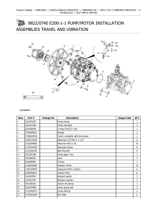 JCB VM117 Tier 2 VIBROMAX Parts Catalogue Manual