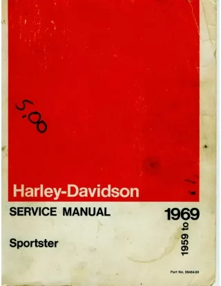 1963 HARLEY DAVIDSON SPORTSTER Service Repair Manual