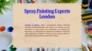 Spray Painting Experts London