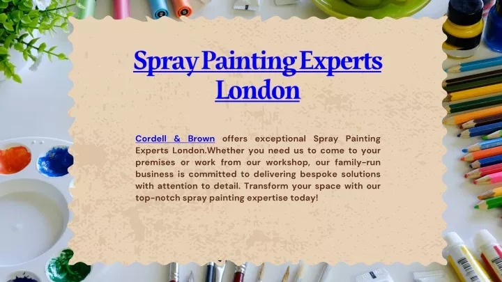 spray painting experts london