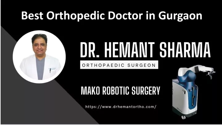 best orthopedic doctor in gurgaon