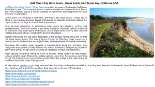 Explore Half Moon Bay State Beach - Elmar Beach | California, USA