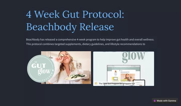 4 week gut protocol beachbody release
