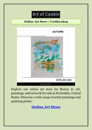 Online Art Store | Coobin.shop