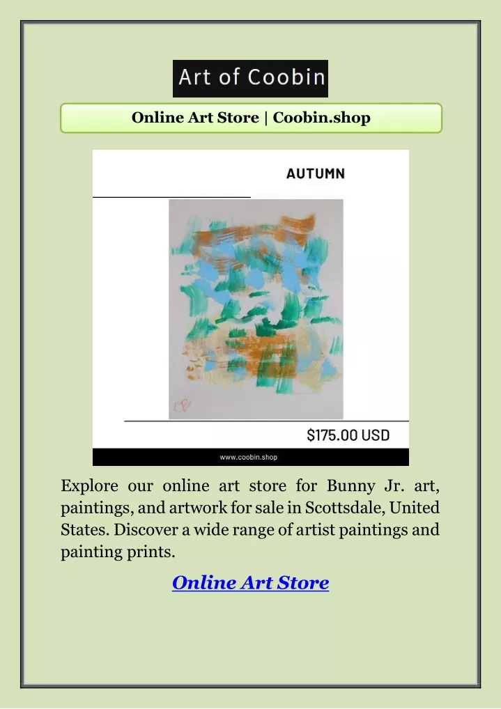 online art store coobin shop