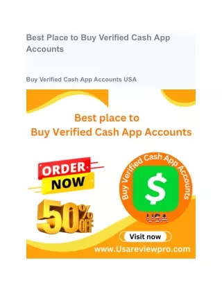 Best Place to Buy Verified Cash App Accounts