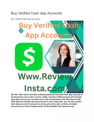 Buy Verified Cash App Accounts