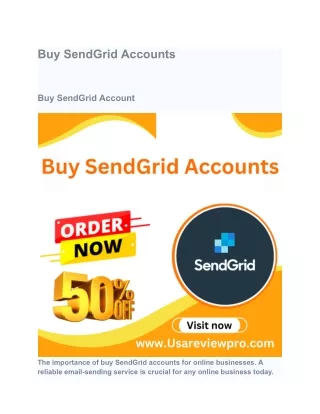 Buy SendGrid Accounts