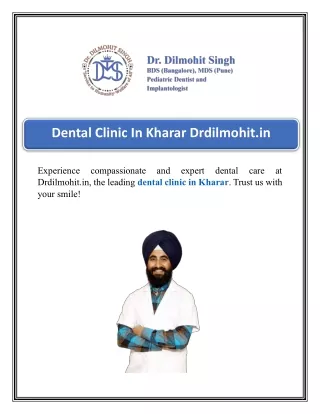 Dental Clinic In Kharar Drdilmohit.in