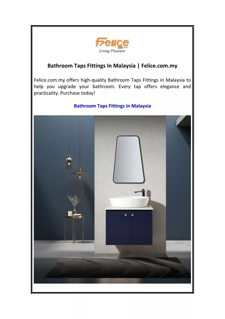 bathroom taps fittings in malaysia felice com my