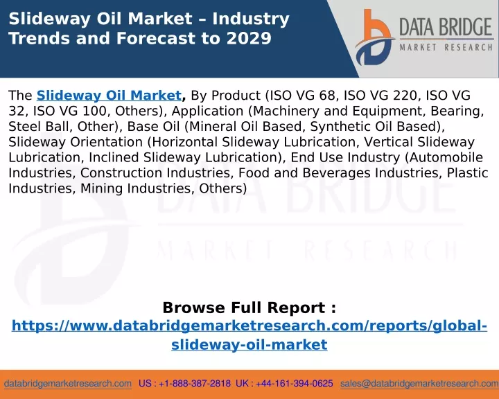 slideway oil market industry trends and forecast