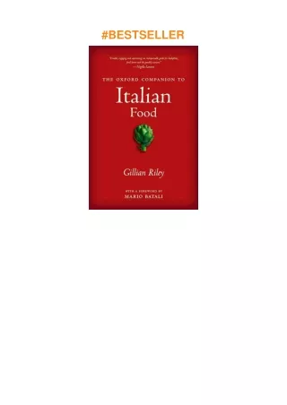 ❤read The Oxford Companion to Italian Food