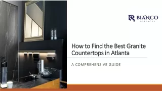 How to Find the Best Granite Countertops in Atlanta