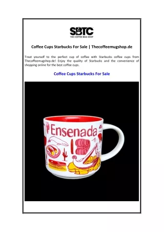 Coffee Cups Starbucks For Sale  Thecoffeemugshop.de