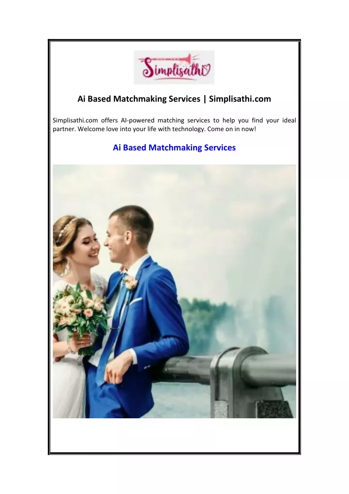 ai based matchmaking services simplisathi com