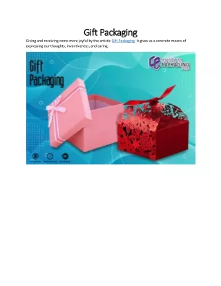 gift packaging gift packaging