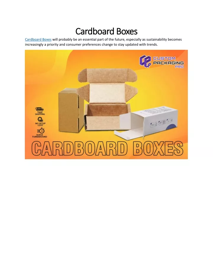 Ppt Cardboard Boxes Powerpoint Presentation Free Download Id