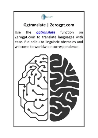 Ggtranslate  Zerogpt.com