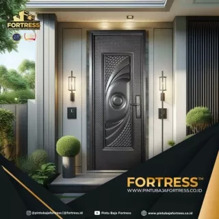 TERBAIK!!! WA 0821 7001 0763 (FORTRESS) Pintu Baja Motif Kayu di Banda Aceh