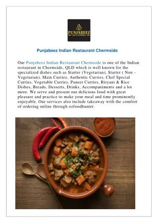 Flat 15% offer Punjabeez Indian Restaurant Chermside- order now