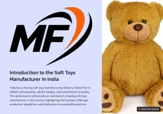 Soft Toys Manufacturer in India