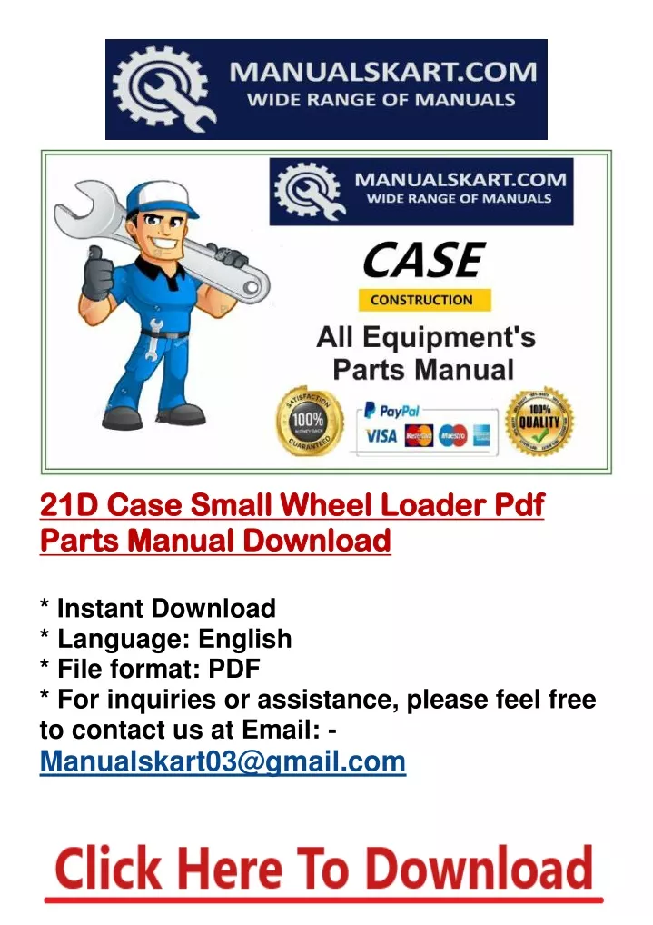 21d case small wheel loader pdf 21d case small