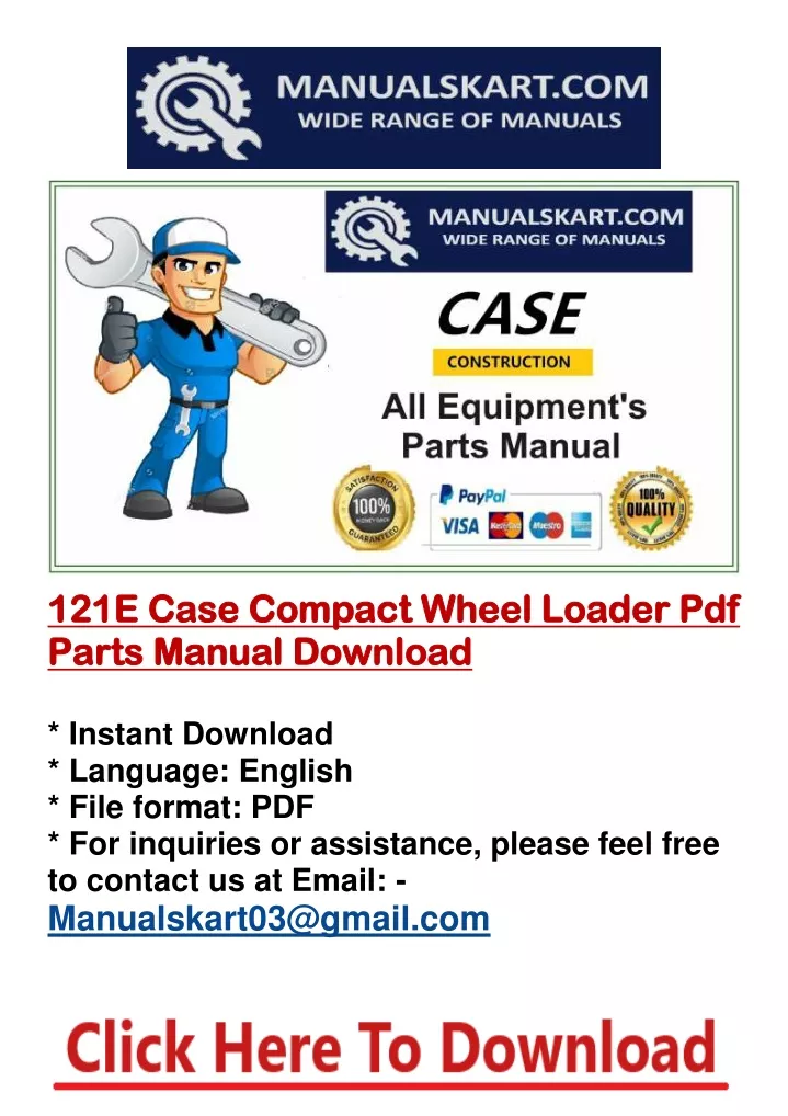 121e case compact wheel loader pdf 121e case