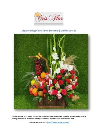 Mejor Floristería en Santo Domingo | crisflor.com.do