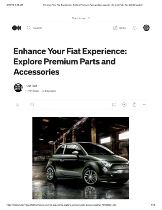 Enhance Your Fiat Experience_ Explore Premium Parts and Accessories