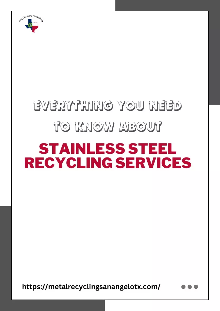everything you need to know about stainless steel