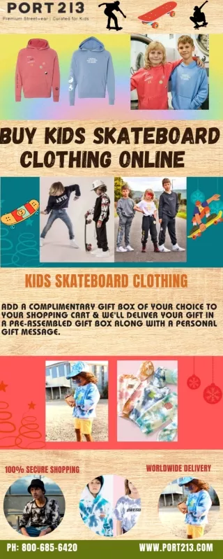 Buy Kids Skateboard Clothing Online