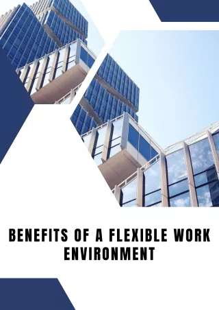 benefits of a flexible work environment