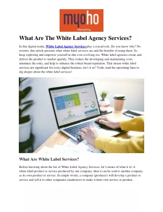 What Are The White Label Agency Services  (1)