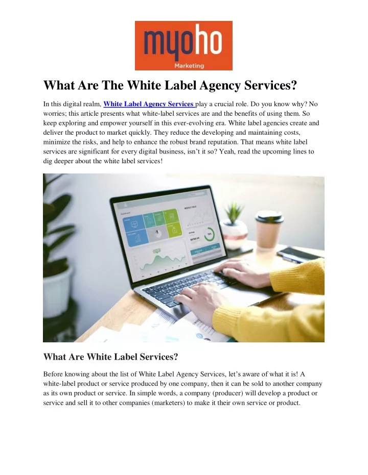 what are the white label agency services
