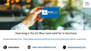 How long is the EU Blue Card valid for in Germany