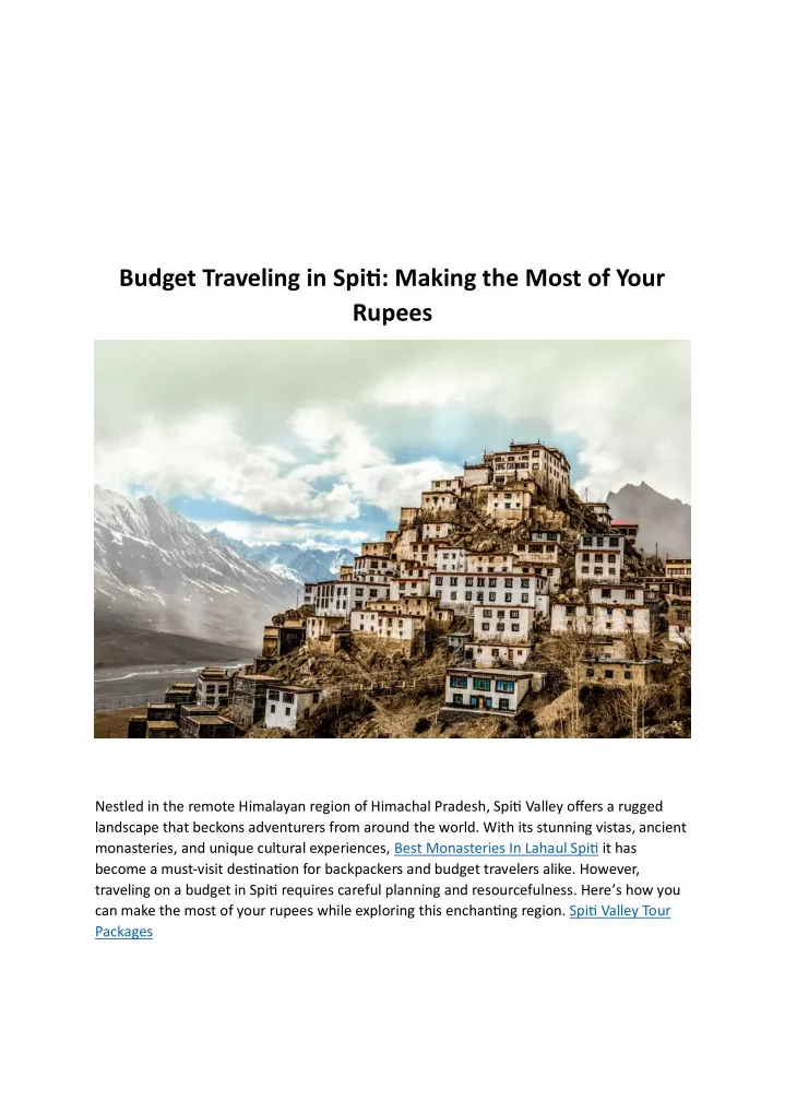 budget traveling in spiti making the most of your