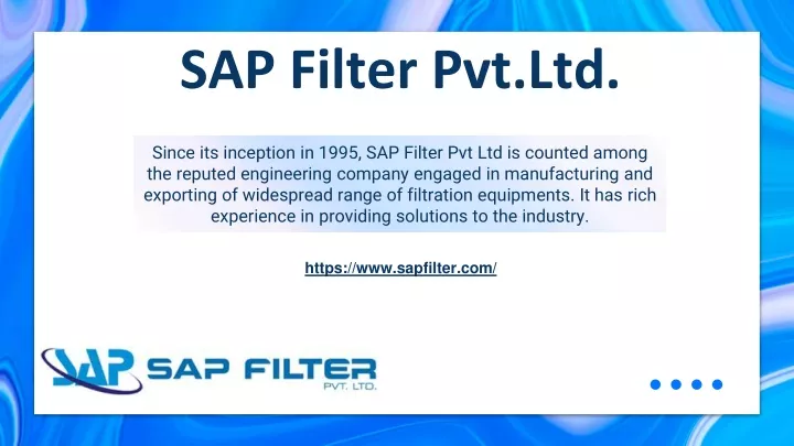 sap filter pvt ltd