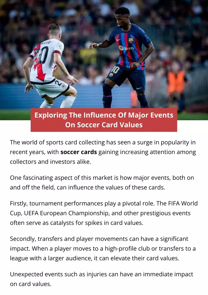 exploring the influence of major events on soccer
