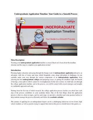 Undergraduate Application Timeline - Your Guide to a Smooth Process.docx
