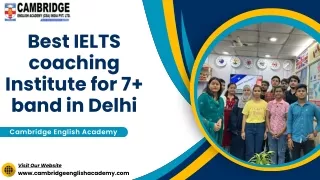 Best IELTS Coaching Institute for 7  Bands