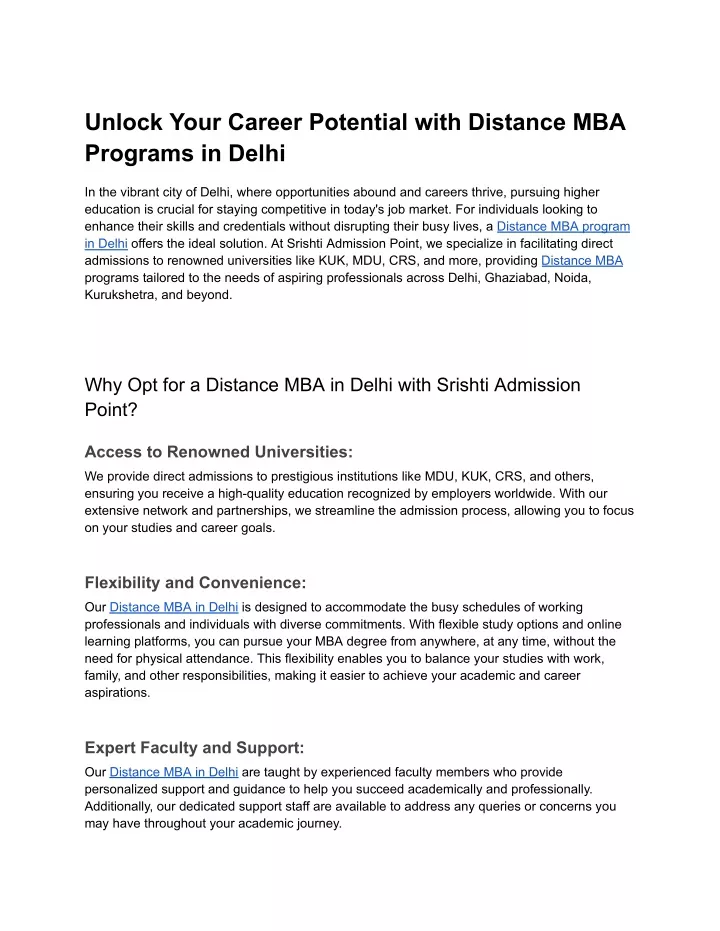 unlock your career potential with distance