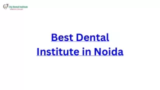 Exploring Dental Courses in Delhi NCR