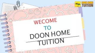 Find Here Home Tuition in Rishikesh | Doon Home Tuition