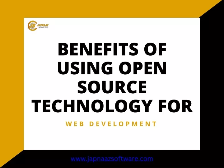 benefits of using open source technology for