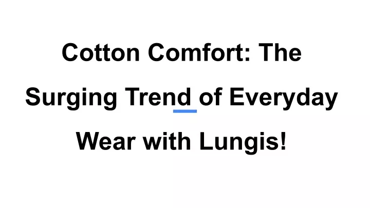 cotton comfort the