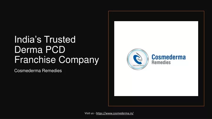 india s trusted derma pcd franchise company