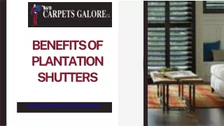 Benefits of Plantation Shutters