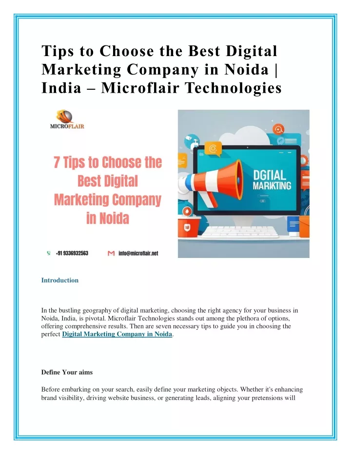 tips to choose the best digital marketing company