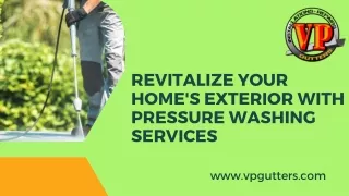 Revitalize Your Home's Exterior with Pressure Washing Services